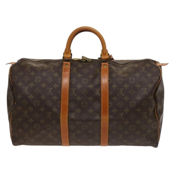 LOUIS VUITTON Monogram Keepall 50 Boston Bag M41426 LV Auth 132281 - Picture 3 of 16